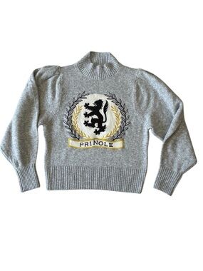 Pringle of Scotland x H&M Women’s Gray Lion Logo Sweater Size Medium